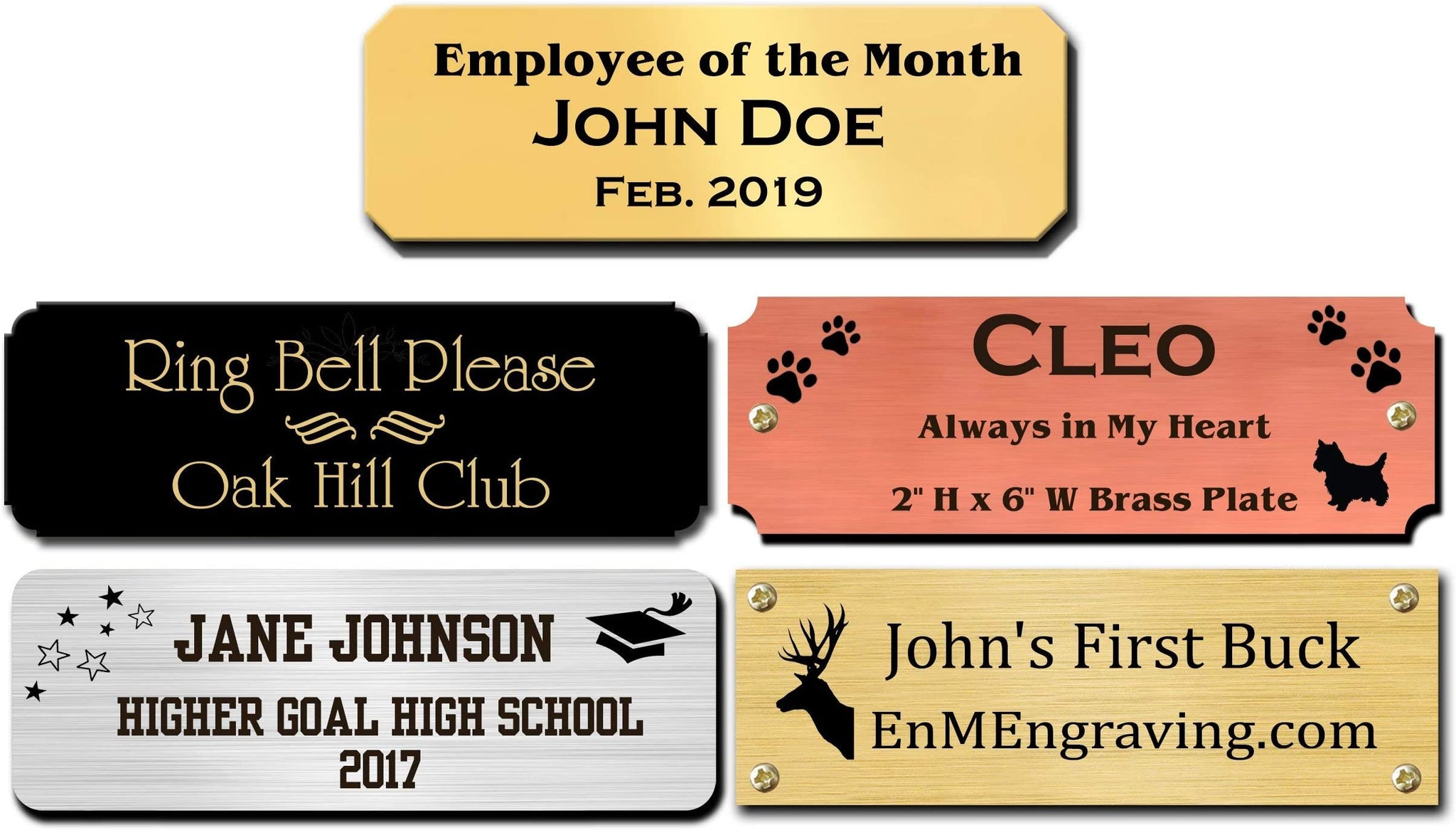 Custom Personalized Engraved 16 x 6 Inch Plastic 2024 Name Plate Nameplate Plaque Tag Sign Label. Other Sizes Available. Free Shipping.